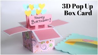 3D Christmas Pop Up Card How To Make 3D Pop Up Christmas Greeting Card DIY Christmas Greeting Card [upl. by Adam]