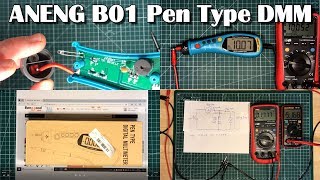 First look at the quotANENG B01 Pen Type Digital Multimeterquot [upl. by Llebanna]