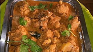 CAULIFLOWER GRAVY IN TAMIL  CAULIFLOWER KULAMBU IN TAMIL  ARACUVITTA KULAMBU [upl. by Velleman993]