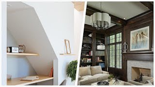 75 Wallpaper Ceiling And Coffered Ceiling Home Office Design Ideas Youll Love 🔴 [upl. by Adanar181]