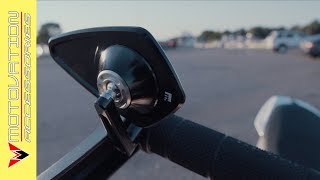 Glassless BarEnd Motorcycle Mirror Unbox Motogadget MView Blade [upl. by Andrade]