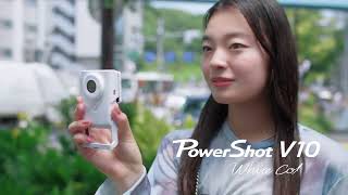 Canon PowerShot V10 Now Comes in White  Compact Vlogging Camera [upl. by Yendroc]