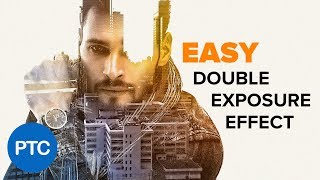 DOUBLE EXPOSURE Effect Photoshop Tutorial  EASY Double Exposure in Photoshop [upl. by Hare]