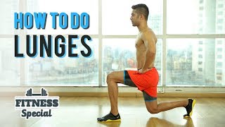 How To Do A LUNGE  Lunges for BEGINNERS  FITNESS SPECIAL  WORKOUT VIDEO [upl. by Elletnuahs]