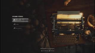 Resident Evil 4 Remake Separate Ways  Save Theme Typewriter [upl. by Niar]