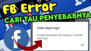 FB Error Tidak Bisa Login  Apakah kena hack [upl. by Lesser]