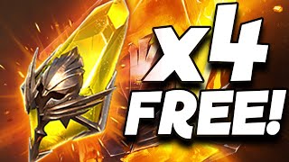 GET 4 SACREDS SHARDS FOR FREE  EASY GUIDE  RAID SHADOW LEGENDS [upl. by Aynwat546]