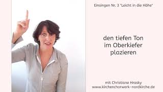 Einsingen Nr 3 quotLeicht in die Höhequot für Chorsängerinnen und Chorsänger [upl. by Nitsug]