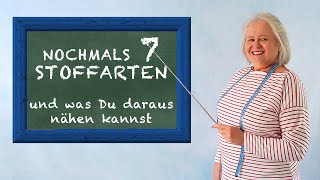 7 Basis Stoffarten und was Du daraus nähen kannst Teil 2 [upl. by Bruis]