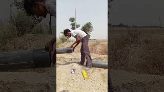 Pipe joint for agriculture irrigation plumbing irrigation viralvideo [upl. by Carrew]