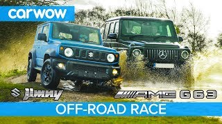 Suzuki Jimny vs MercedesAMG G63 OFFROAD RACE [upl. by Adao]