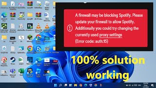 A firewall may be blocking spotify  fixed [upl. by Elaval]