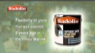 Sadolin Superdec Glove Demonstration [upl. by Amilas228]