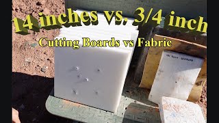 Ballistic capabilities of UHMWPE  stopping 556 amp 308 with cutting boards and UD fabric [upl. by Aldus499]