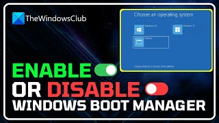 Windows 1110 Boot Manager Enable or Disable 2024 Simple Guide [upl. by Aivatnohs]