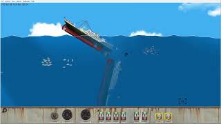 Floating Sandbox sinking RMS Titanic [upl. by Siger351]