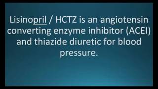 How to pronounce lisinopril hydrochlorothiazide Zestoretic Memorizing Pharmacology Flashcard [upl. by Allison]