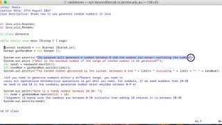 Generate a random number in Java [upl. by Irak514]