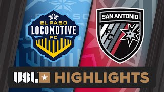 1092024  El Paso Locomotive FC vs San Antonio FC  Game Highlights [upl. by Omixam]