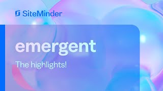 SiteMinder’s emergent 2024 the highlights [upl. by Arlen629]