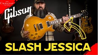 Sneak Peek and Demo of the New Top Secret Gibson Jessica Slash Les Paul [upl. by Laefar621]