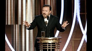 Ricky Gervais skewers Hollywoods Alist as Golden Globes host [upl. by Esalb]