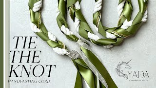 DIY TIE THE KNOT CORD  HANDFASTING CORD FOR WEDDING [upl. by Bartley]