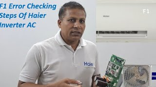 F1 Error at Haier Inverter AC [upl. by Airitac]