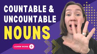 Countable amp Uncountable Nouns  50 Examples [upl. by Attecnoc496]