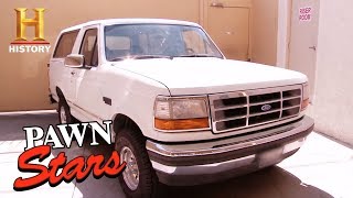 Pawn Stars OJ Simpson Getaway Bronco Season 14  History [upl. by Nylaj]