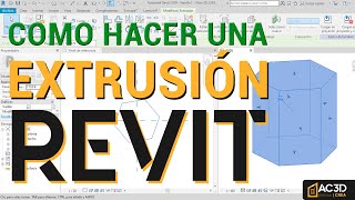 ✅✅ Como hacer una EXTRUSION en REVIT ❓❓  FAMILIAS DE REVIT [upl. by Cirtemed]