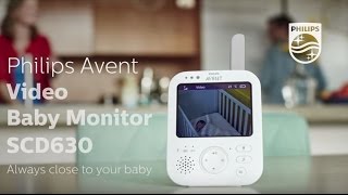 AVENT Video Baby Monitor  Philips  SCD630 [upl. by Maridel462]