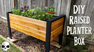 How to make a DIY Raised Planter Box [upl. by Adlev]