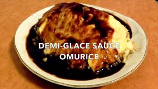 【Japanese Cuisine Recipe】DemiGlace Sauce Omurice [upl. by Aytac756]