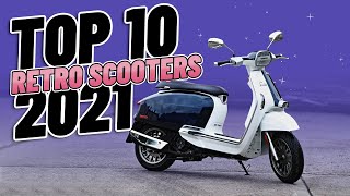 Top 10 Retro Scooters 2021 [upl. by Tuhn]