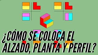 Colocar Alzado Planta y Perfil correctamente Sistema Europeo y Americano [upl. by Haskel]