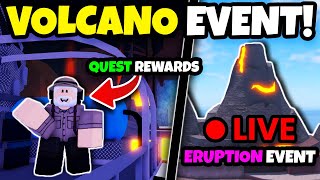 🔴 LIVE NEW VOLCANO ERUPTION UPDATE For FISCH Roblox [upl. by Masry]