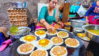 NEPALI STREET FOODS Across Kathmandu NEWARI Bara Village CURRY MOMO and More in Nepal [upl. by Bertilla]