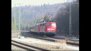 1April 2004 die letzten 110RE nach Singen und bunter Verkehr auf der Gäubahn Tuttlingen  Singen [upl. by Ewer]