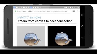 Stream from a canvas to a peer connection [upl. by Larok993]