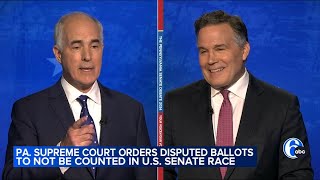 Pennsylvania Supreme Court orders counties not to count disputed ballots in US Senate race [upl. by Akirat]