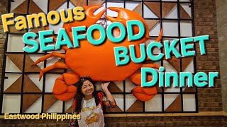 FAMOUS SEAFOOD BUCKET  Masarap  Visit Eastwood Libis Quezon City  Philippines [upl. by Matias]