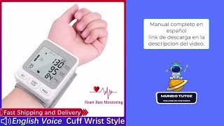 wrist electronic blood pressure monitor manual en español [upl. by Kappenne]