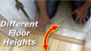 How To Transition Different TileWood Floor Heights [upl. by Nancie]