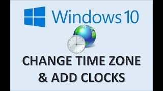 Windows 10  Change Time Zone  How to Set Date and Zones in Setting  Add Desktop Clock on Computer [upl. by Godden217]