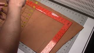 Bible Rebinding How I Measure and Cut Leather [upl. by Ketchum749]