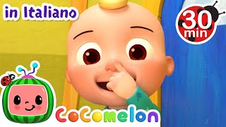 Testa spalle gambe e piedi  CoComelon Italiano  Canzoni per Bambini [upl. by Sairahcaz]