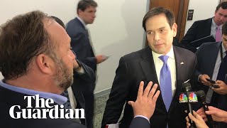 Dont touch me Marco Rubio and Alex Jones clash [upl. by Vedette]