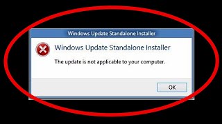 How To Fix The Update Is Not Applicable To Your Computer Windows 7810 [upl. by Lewse]