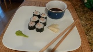 How to make Wasabi Tuna Sushi  Stop Motion Cookery [upl. by Reeva]